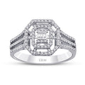 0.31 ct. Diamant Baguette Ring