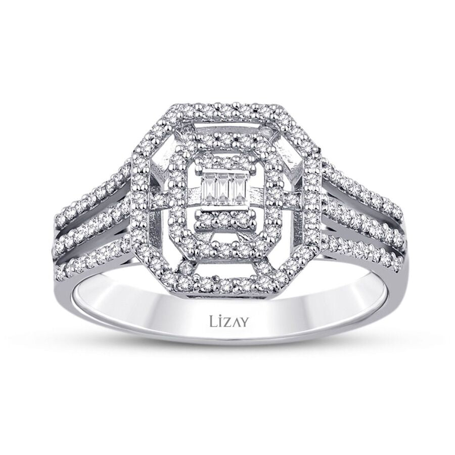 0.31 ct. Diamant Baguette Ring