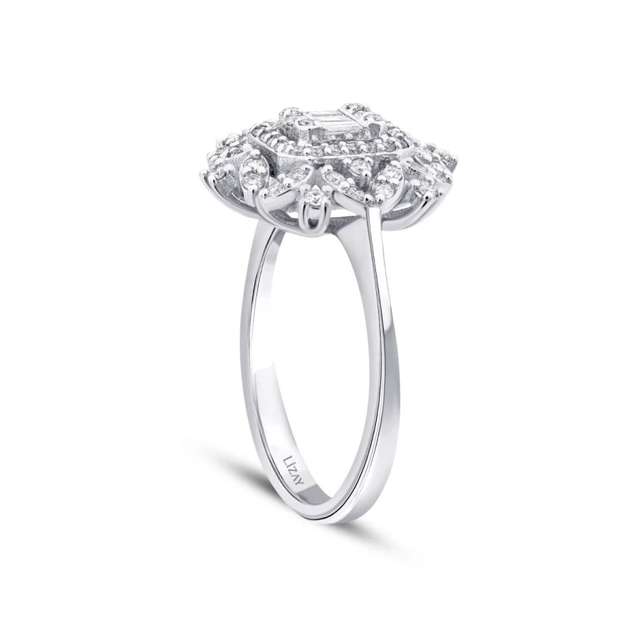 0.50 ct. Diamant Baguette Ring
