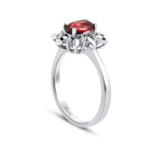 0.69 ct. Diamant Rubin Ring
