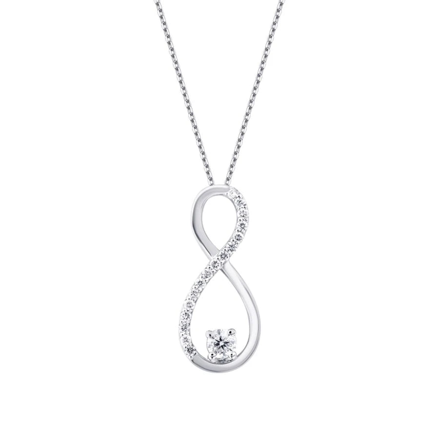 0.10 ct. Diamant Infinity Halskette