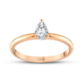 0.30 ct. Diamant Tropfen Solitär Verlobungsring
