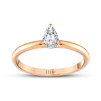 0.30 ct. Diamant Tropfen Solitär Verlobungsring