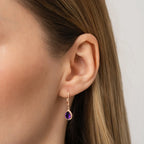 1.25 ct. Diamant Amethyst Ohrringe