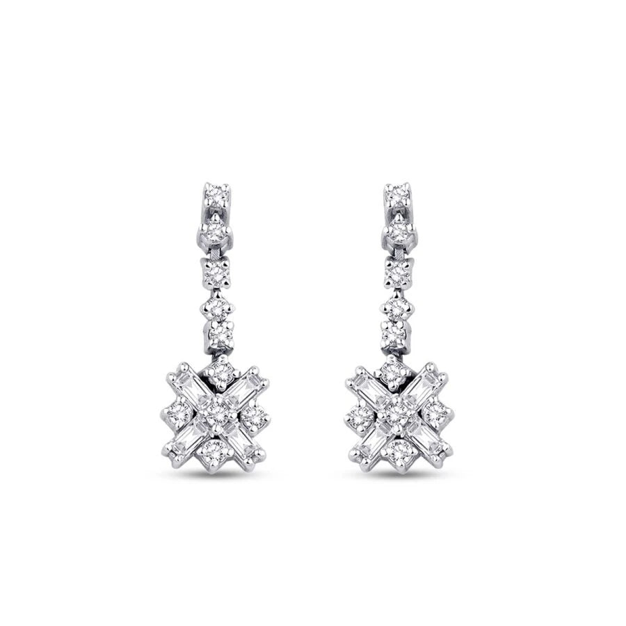 0.35 ct. Diamant Baguette Ohrringe