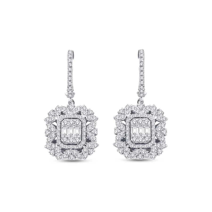 1.41 ct. Diamant Baguette Ohrringe