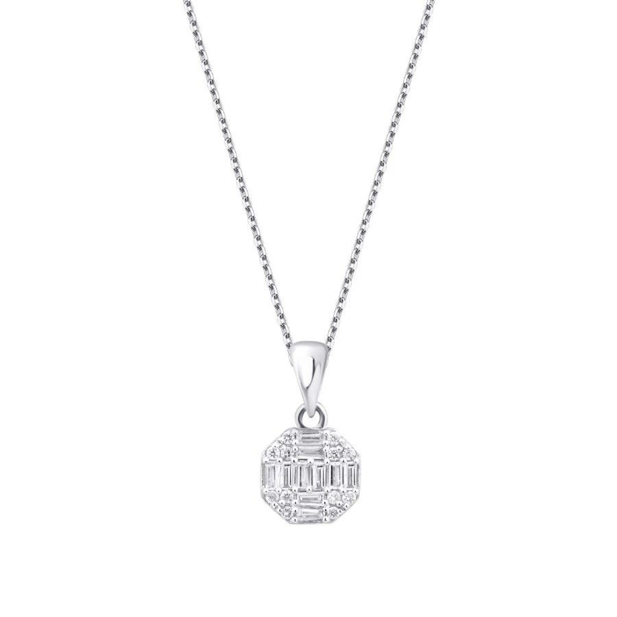 0.87 Karat Diamant Baguette Rund Set