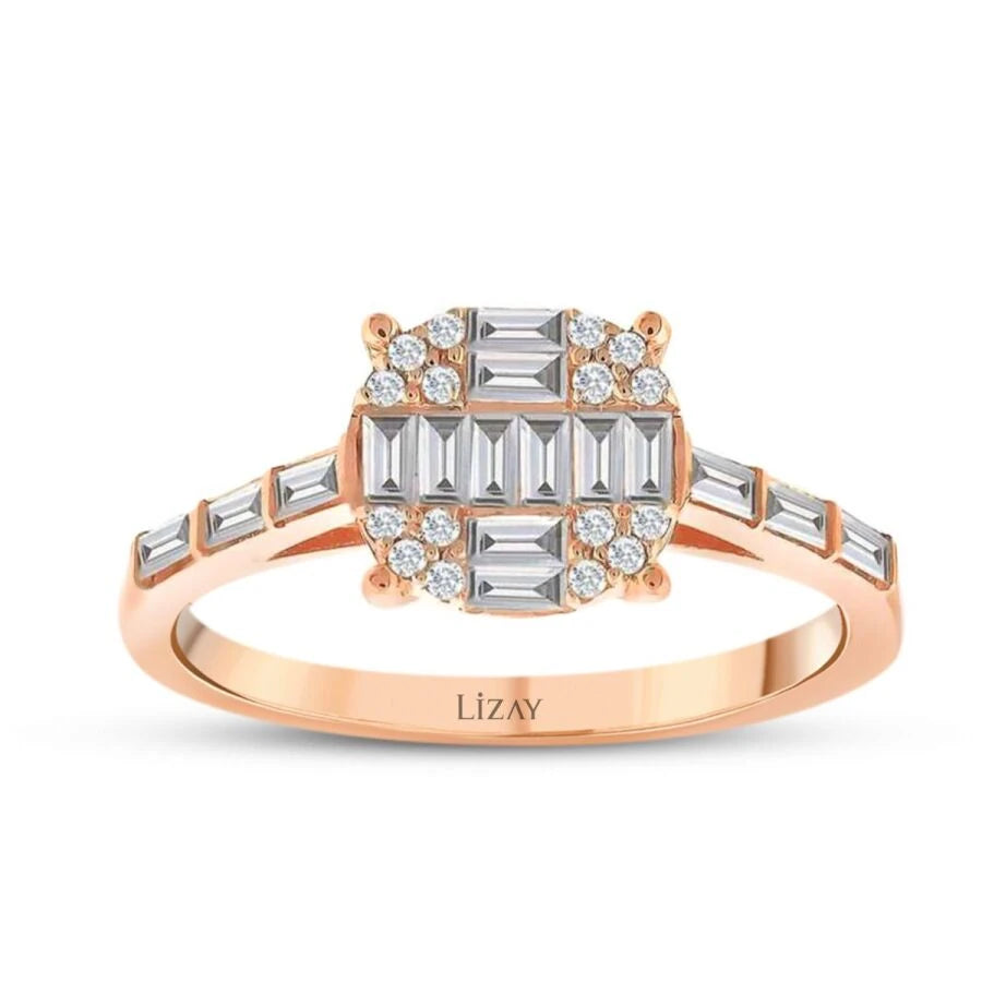 0.47 ct. Diamant Baguette Ring