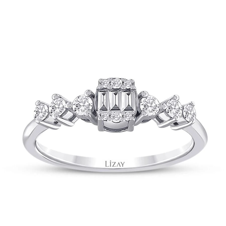 0.32 ct. Diamant Baguette Ring