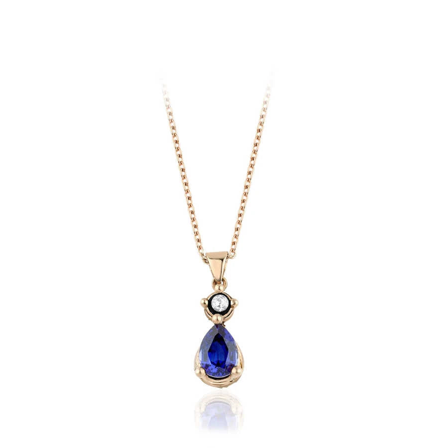 4.58 Karat Diamant Saphir Set