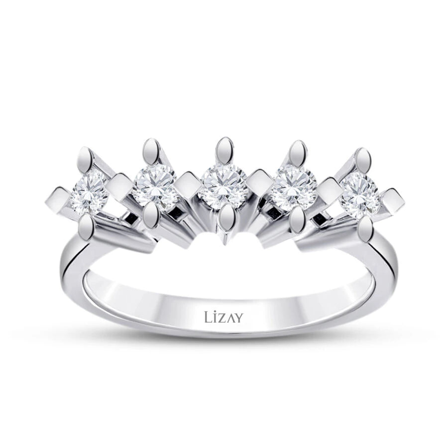 0.50 ct. Diamant Fünf-Stein Ring