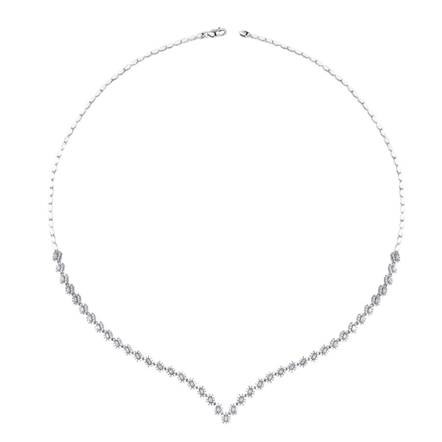 Gold Baguette Design Halskette