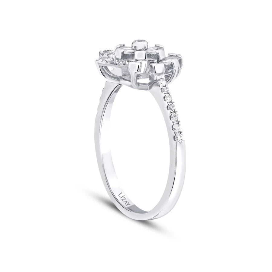0.30 ct. Diamant Baguette Stern Ring