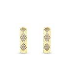 Gold Creolen mit Motiv