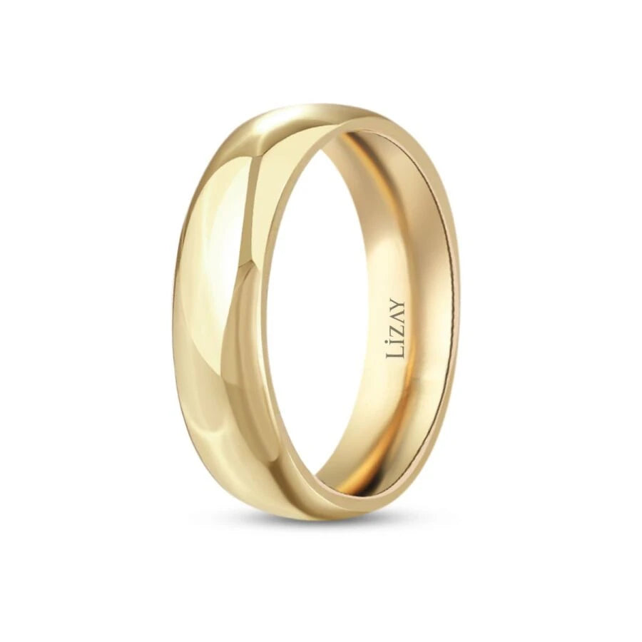 Klassischer Gold Ehering