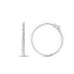 0.74 ct. Diamant Creolen Ohrringe