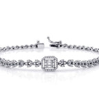 0.90 ct. Diamant Baguette Armband