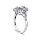 0.67 ct. Diamant Tropfen Baguette Ring
