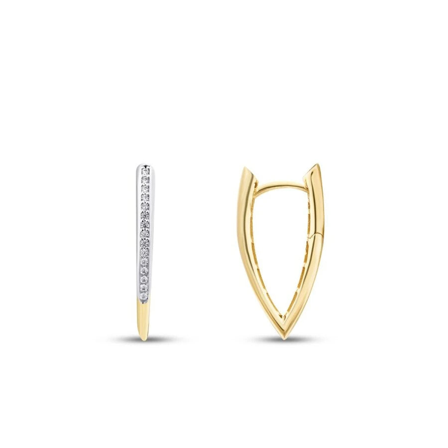 Gold Marquise Ohrringe