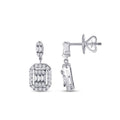 0.59 ct. Diamant Baguette Ohrringe