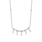 0.39 ct. Diamant Herz Halskette