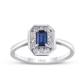0.79 ct. Diamant Saphir Ring