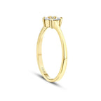 0.25 ct. Diamant Blumen Ring