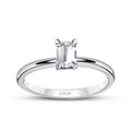 0.50 ct. Diamant Smaragd Schliff Solitär Verlobungsring