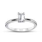 0.50 ct. Diamant Smaragd Schliff Solitär Verlobungsring