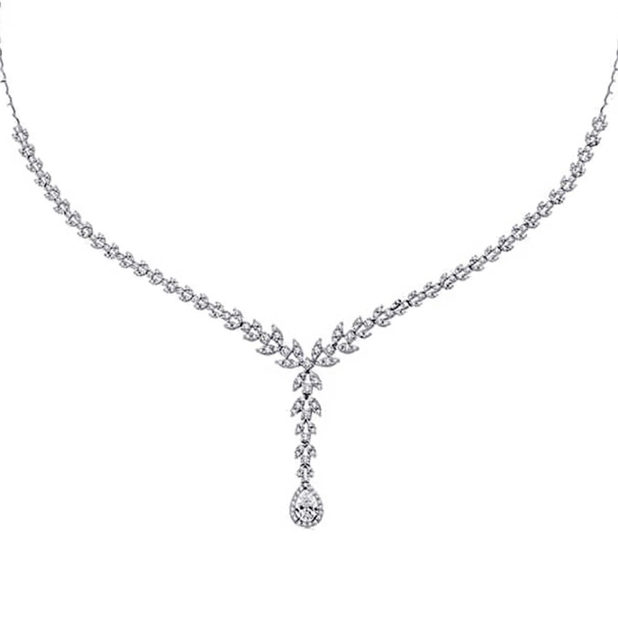 Gold Tropfen Tennis Halskette