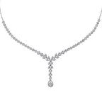 Gold Tropfen Tennis Halskette