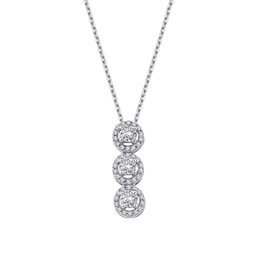 0.46 ct. Diamant Tria Halskette