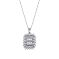 0.63 ct. Diamant Baguette Halskette