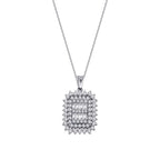 0.63 ct. Diamant Baguette Halskette