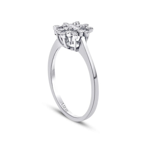 0.12 ct. Diamant Baguette Ring
