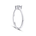0.25 ct. Diamant Blumen Ring