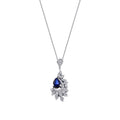 1.33 ct. Diamant Saphir Halskette