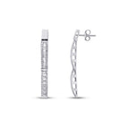 0.69 ct. Diamant Baguette Ohrringe