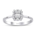 0.13 ct. Diamant Baguette Ring