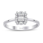 0.13 ct. Diamant Baguette Ring