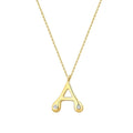 0.04 ct. Diamant A-Buchstabe Halskette