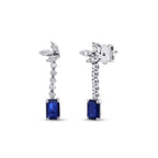 1.38 ct. Diamant Saphir Ohrringe