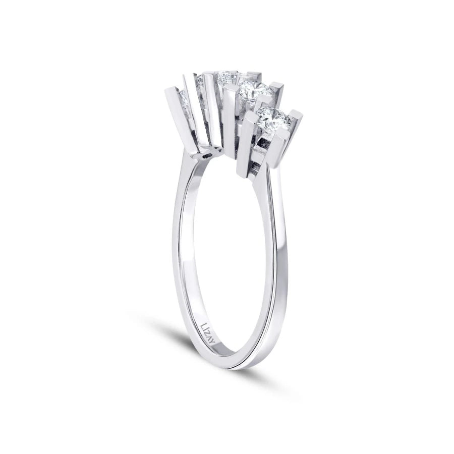 0.60 ct. Diamant Fünf-Stein Ring