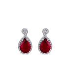 1.91 ct. Diamant Rubin Ohrringe