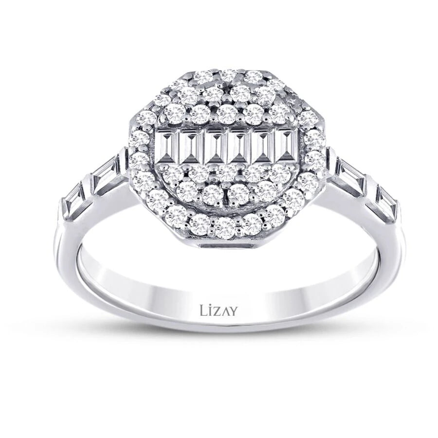 0.58 ct. Diamant Baguette Ring