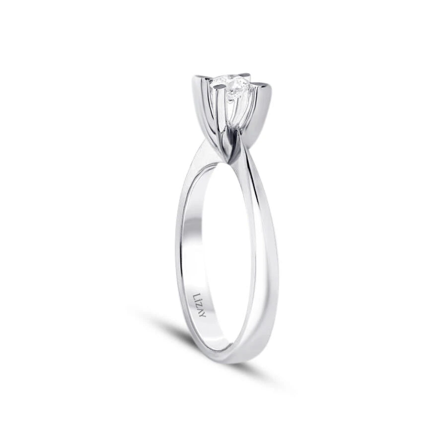 0.25 ct. Diamant Rund Solitär Verlobungsring
