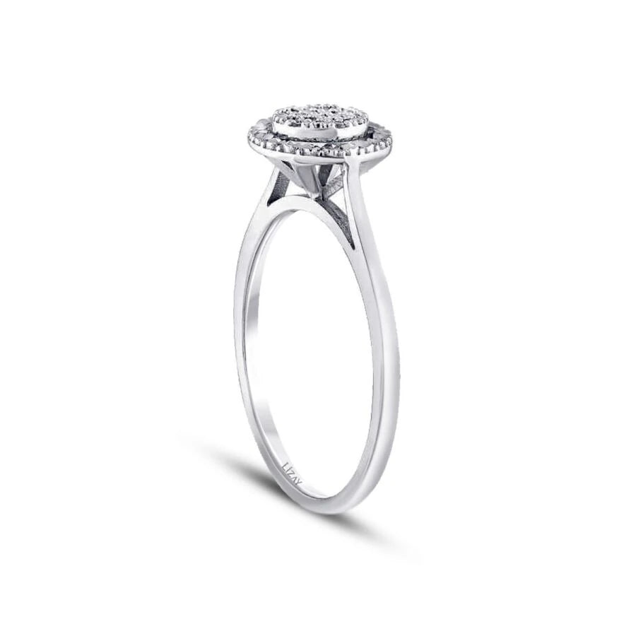 0.09 ct. Diamant Rund Ring