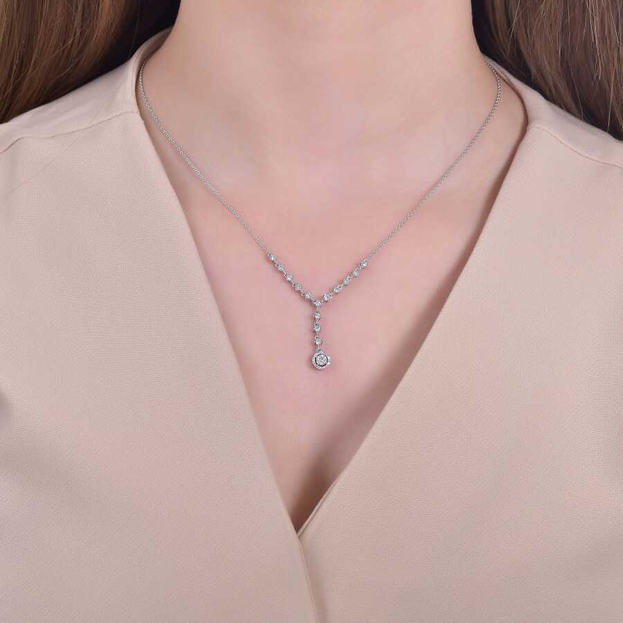 0.56 ct. Diamant Trend Halskette