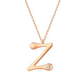0.02 ct. Diamant Z-Buchstabe Halskette