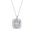 0.34 ct. Diamant Baguette Halskette